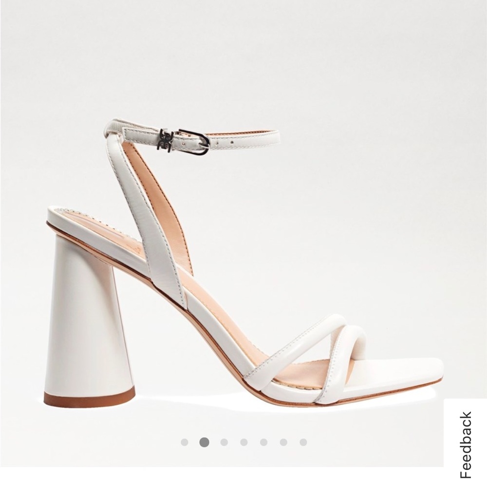 Sam Edelman KIA BLOCK HEEL SANDAL - white 6.5